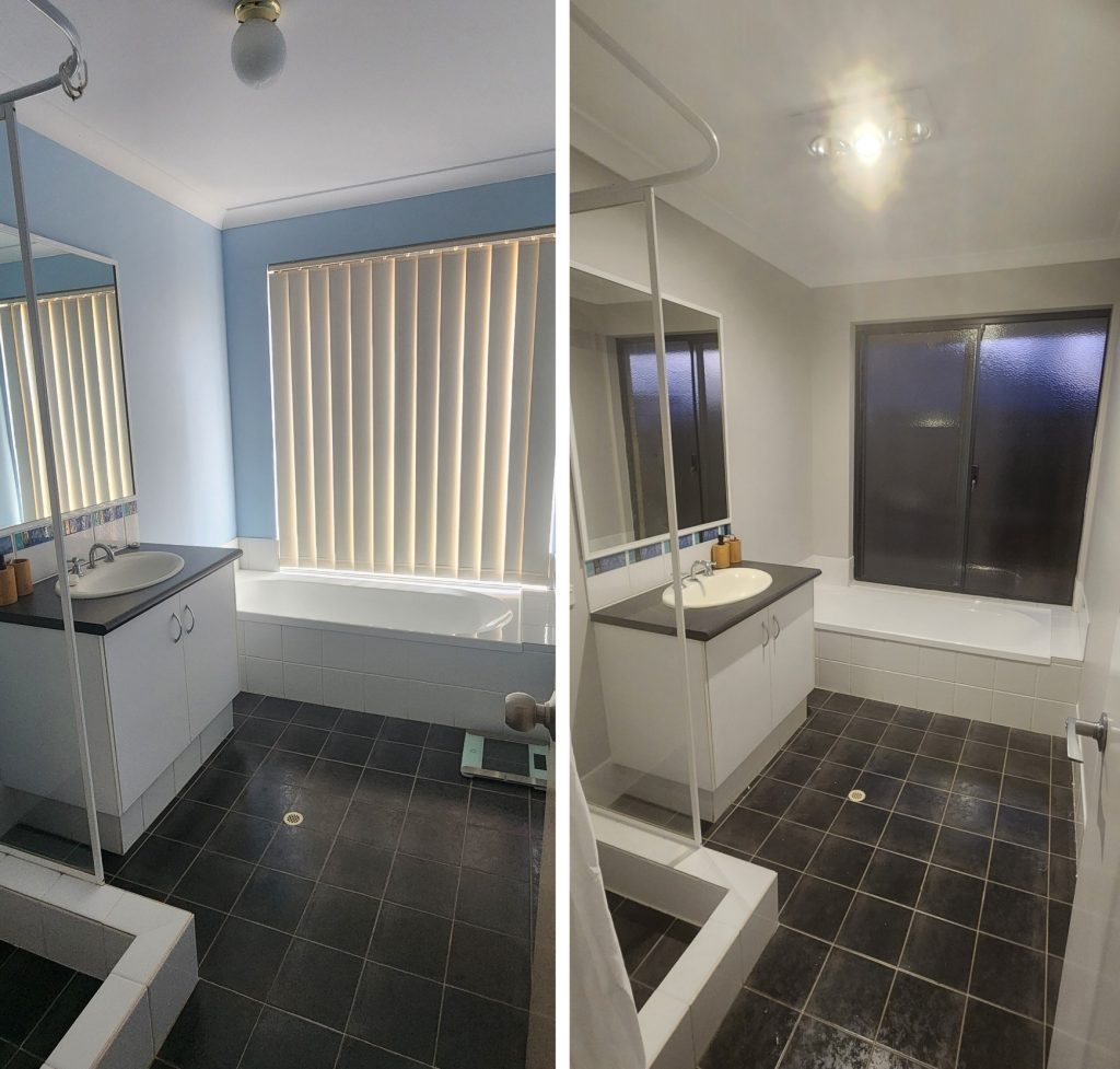 Bathroom Painted - Our home renovations